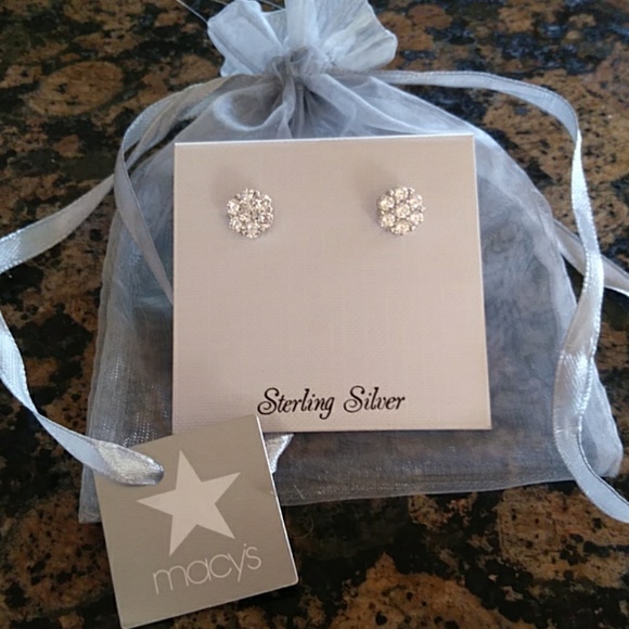 **GREAT GIFT** STERLING SILVER W/CZ DIAMONDS - Picture 5 of 5